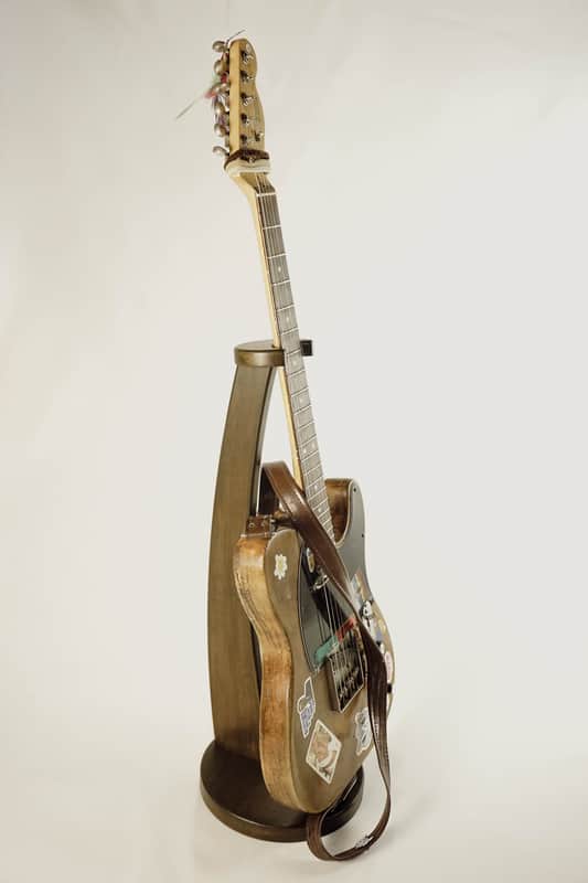 Premium Wooden Stand for Electric & Bass Guitar image 1