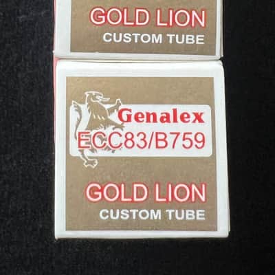BRAND NEW Matched Trio Genalex Gold Lion ECC83/B759 Preamp Tubes: OVERSTOCK image 2