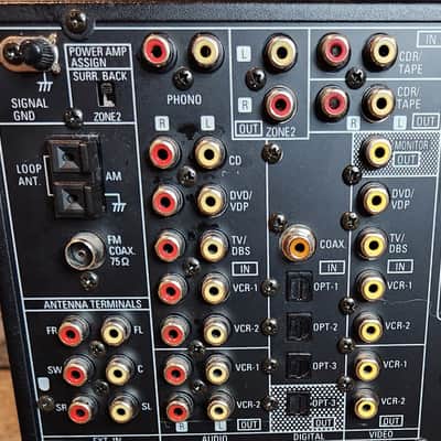 Denon Denon AVR-883 discrete 6-channel A/V receiver 90s - Black image 9