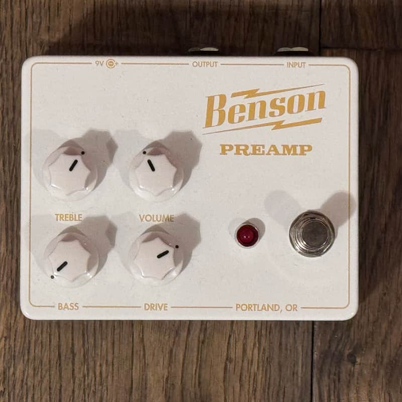 Benson Amps Preamp Pedal - White/Gold image 1