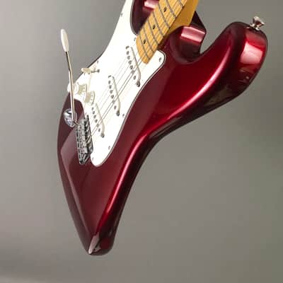 LEFTY! Vintage 1987 Fender ST72 Candy Apple Red Hendrix Voodoo Strat Custom Solid Body Guitar MIJ 7.6 Lb HSC image 10