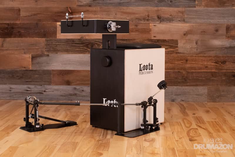 LOOTA PERFORMER DRUM KIT, COAL BLACK, WITH RIGHT FOOT PEDAL image 1