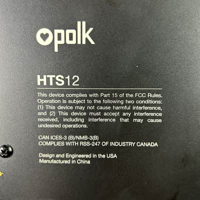 Polk HTS12 Powered Subwoofer image 9