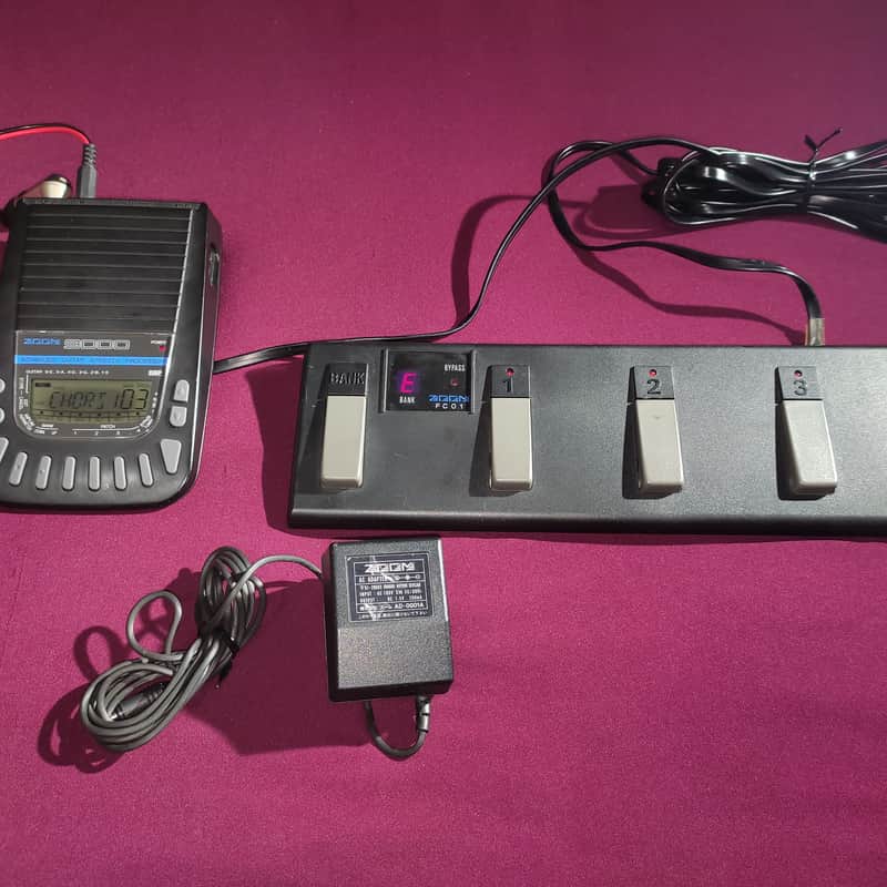 1992 Zoom Zoom 9000 Advanced Guitar Effects Processor with FC-…
