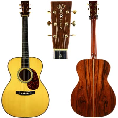 2012 Martin Custom Shop 000-42 Premium MADAGASCAR Rosewood ADIRONDACK Spruce Koa Binding image 1