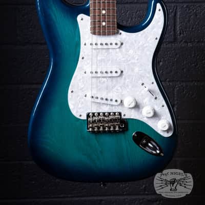 Tokai AST-108 S-Style MIJ Blue Burst Trans Ash Rosewood Alnico 2 Made in Japan image 4