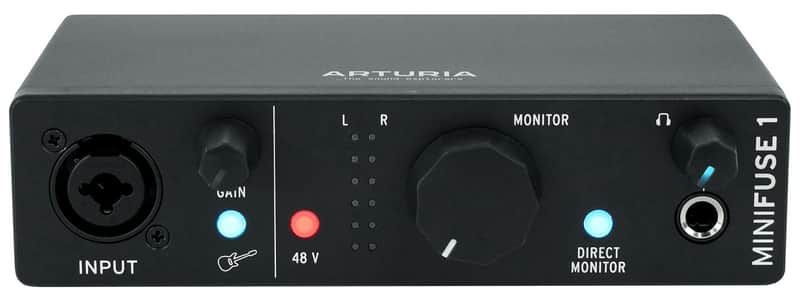 Arturia Minifuse 1 Black Portable Solo Audio USB Recording Interface+Software image 1