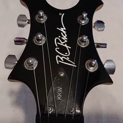 B.C. Rich Kerry King Signature Warlock - Black/Red Flame image 9