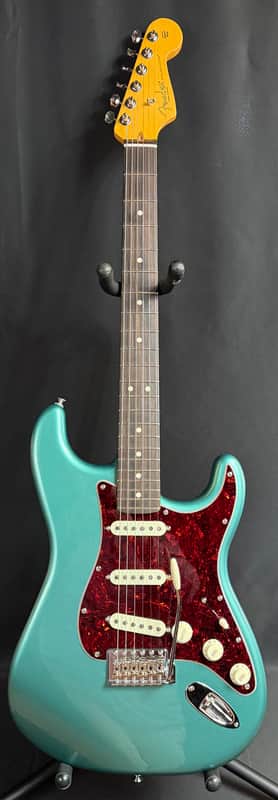 Fender American Professional Classic Stratocaster Electric Guitar Faded Sherwood Green Metallic w/ Gig Bag