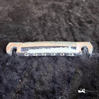 Gibson Tune-O-Matic Stoptail (2010s Silver Heavy Relic) image 4