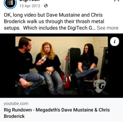 DAVE MUSTAINE'S MEGADETH Recording Studio Album & Tour Stage Played DigiTech USA HarmonyMan Intelligent Pitch Shifter Harmony Man Octave Harmonizer Guitar Pedal Artist Owned by Dave Mustaine Signed COA image 6