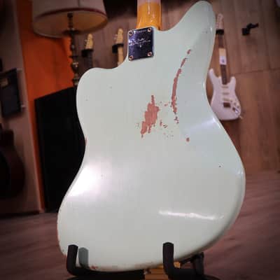 Fender Custom Shop 1963 Jazzmaster Relic Aged Surf Green image 9