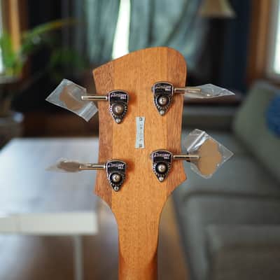 Serek Basses Sacramento 2017 - 34" Scale, Solid Body, Natural Mahogany image 5