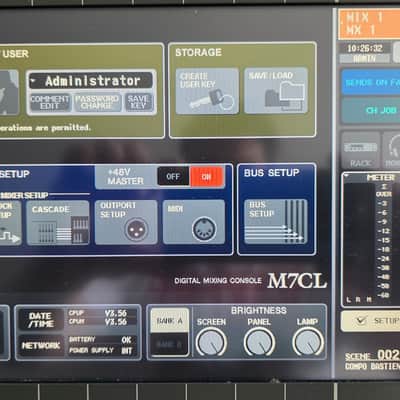 Yamaha M7CL-48 Rev.H + Meter Bridge MBM7CL + Custom Flightcase + MY16-AT/MY4-DA image 3