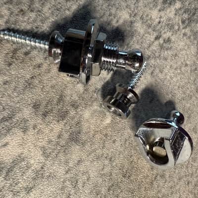 BMC Strap Lock Set Schaller Style For Guitar And Bass 2025 - Chrome [PT1] image 1