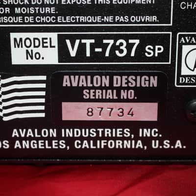 Avalon VT-737sp Tube Channel Strip 2010s - Silver image 13