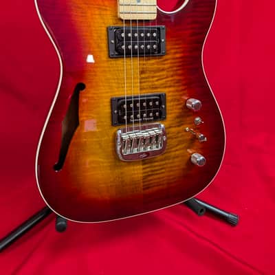 G&L (USA) ASAT Deluxe Semi-Hollow - Cherry Burst image 2