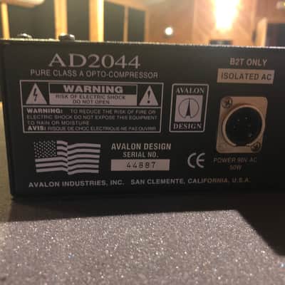 Avalon AD2044 Dual Mono / Stereo Optical Compressor 2010s - Silver image 5