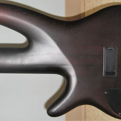 Ibanez SRF705 BBF Bass Workshop Fretless 5-String Electric Bass - Brown Burst Flat image 8