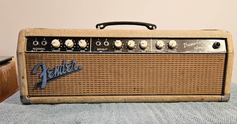 Fender Tremolux 6G9-A 30-Watt Guitar Amp head 1960 - 1963 - Blonde image 1