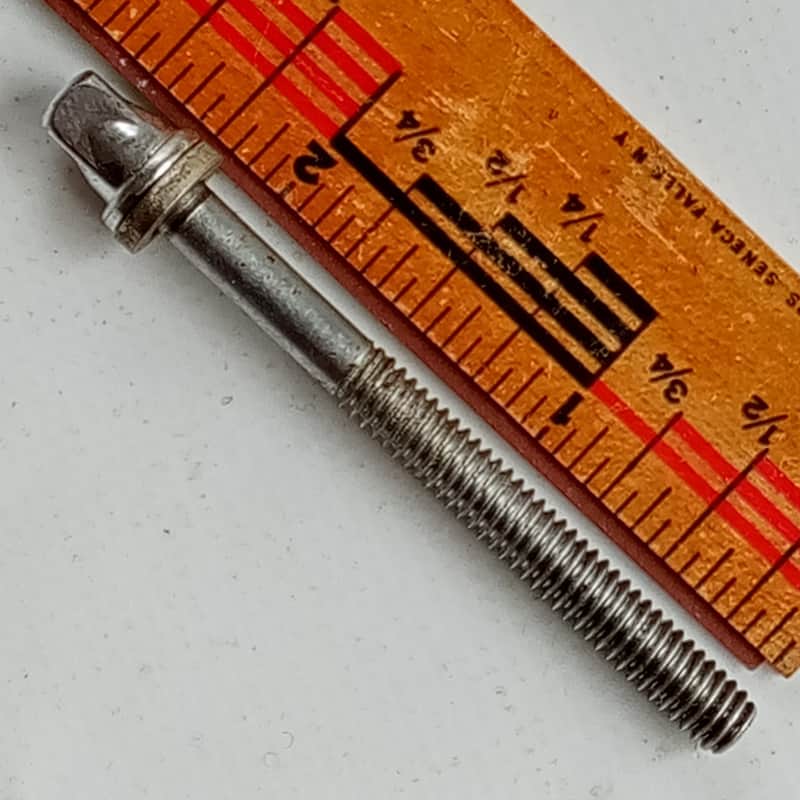Rogers 2.25" T-Rod Snare/Tom Drum Tension-Lug-Screw Vintage80s XP8 Tensioner USA image 1
