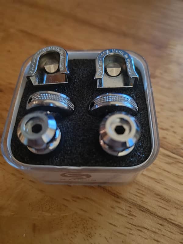 Schaller S-Locks Strap Lock System - Chrome image 1