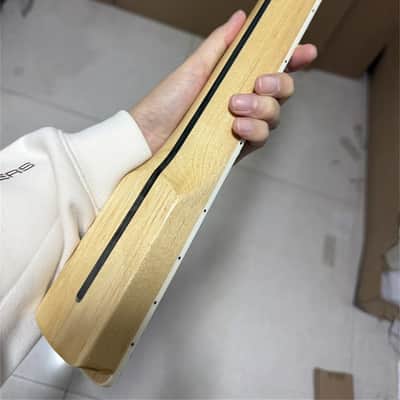 24 inch short scale maple electric guitar neck block inlay 22fret big head Parts image 5