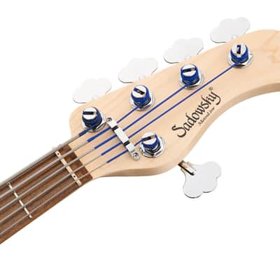 Sadowsky MetroLine 22-Fret Will Lee Bass, Red Alder Body, 5 String, Almond Sunburst Transparent Satin image 7