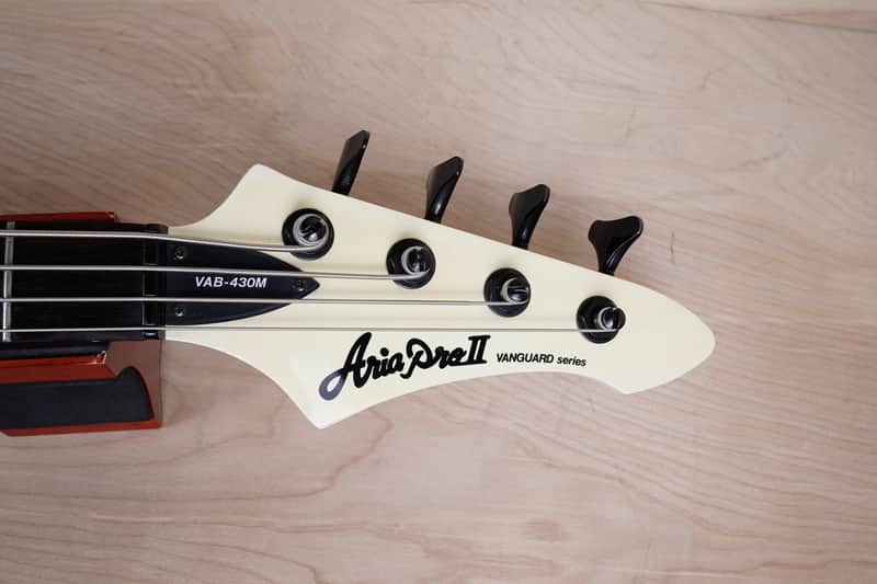 Aria Pro II Vanguard Series VAB-430M MIJ 1990 White Made in | Reverb