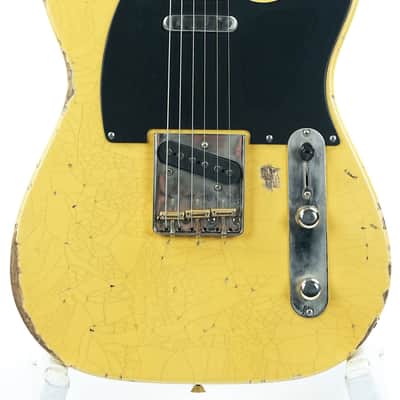 Del Tone 50s T Style Butterscotch Abachi Heavy Aged image 5