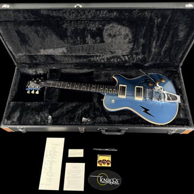2026 Knaggs Chena Hollowbody LB with Bigsby & Lightning Bolt F-Holes ~ Pelham Blue image 13
