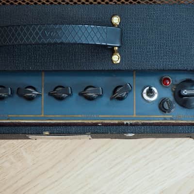 1964 Vox AC50/4 Mk II Big Box Vintage Tube Amp Head Gray Panel JMI UK, AC50 image 7