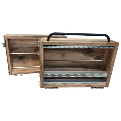 4U / 56hp LUNA Eurorack Case + LID • Walnut • Rails + Trheaded strips • Unpowered • Ready to ship image 14