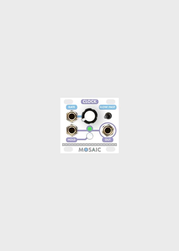 MOSAIC 1U CLOCK WHITE : BRAND NEW :  [DETROIT MODULAR] image 1