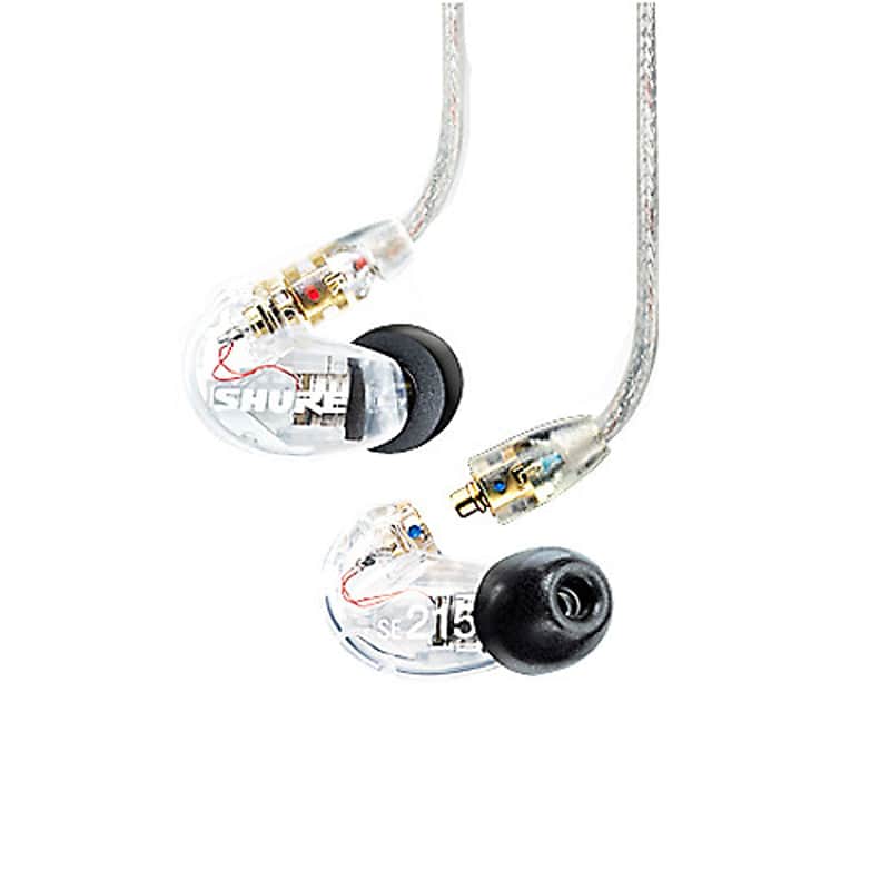 Shure SE215-CL Sound Isolating Earphones w/Dynamic MicroDriver Clear image 1