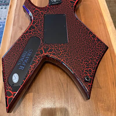 B.C. Rich Warlock Stranger Things “Eddie Munson” NJ series 2022 Red Crackle image 4