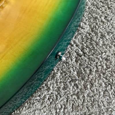 Transparent Green Superstrat Electric Guitar, Basswood Body, Maple Neck, Rosewood Fingerboard image 18