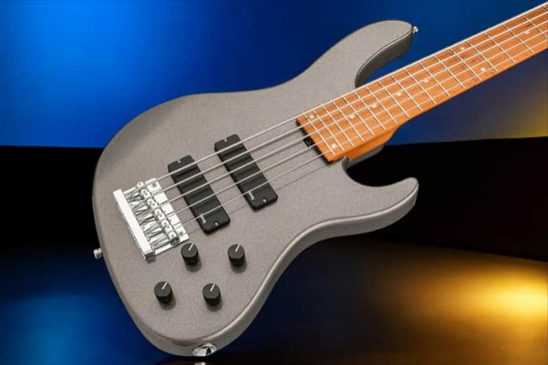Sadowsky MetroExpress 5-String 24-Fret Modern Bass Roasted Maple Fingerboard 5-String Solid Silver Metallic High Polish image 1