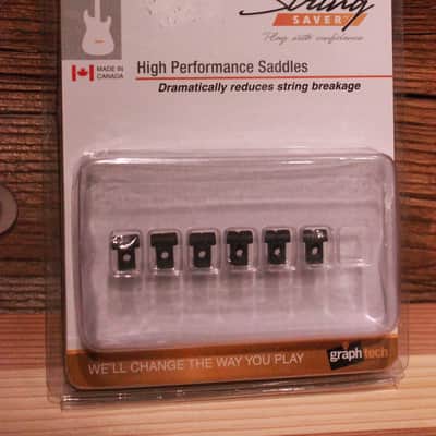 Graph Tech String Saver Originals Saddles Set compatible with for Gibson Nashville Tune-O-Matic bridge post 2000 (PS-8501-00) image 1