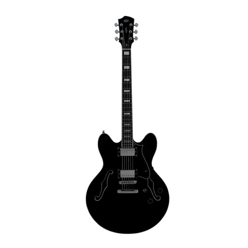 HILS QUEEN Semi-Hollow Guitar - Black image 1