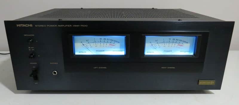 HITACHI HMA-7500 STEREO POWER AMPLIFIER FULLY RECAPPED + LED's PRO SERVICED image 1