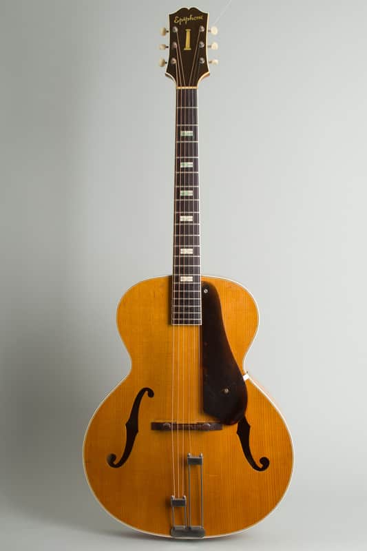 Epiphone  Spartan Arch Top Acoustic Guitar (1946), ser. #54483, brown hard shell case. image 1
