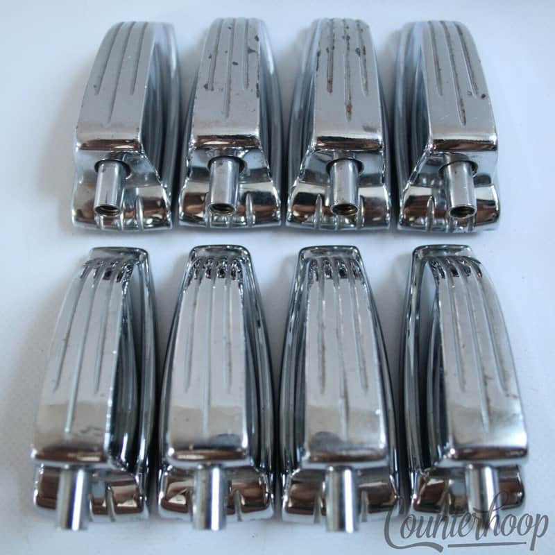 *Ludwig 8x Bass/Floor Tom Drum Lugs Large Classic Chrome Vintage 60s USA P2243B* image 1