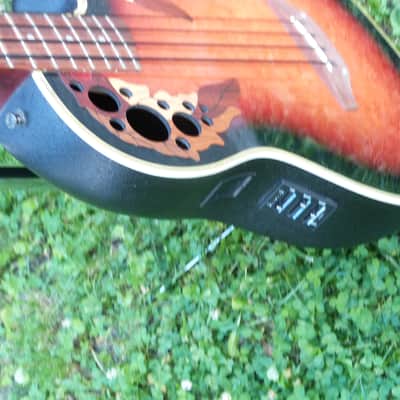 Ovation celebrity acoustic bass cc274 sunburst image 5