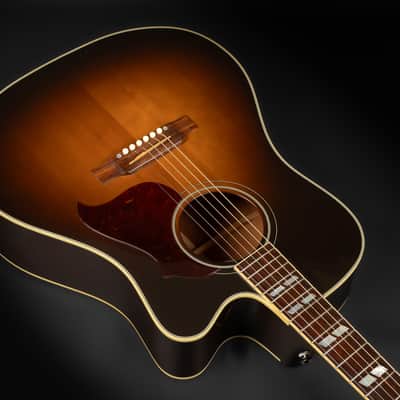 2014 Gibson Hummingbird Pro EC - Vintage Sunburst | USA Montana Square Shoulder Dreadnought Cutaway Pickup | CoA OHSC image 8