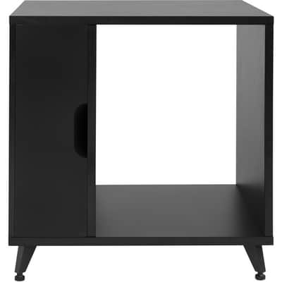 Gator Elite Furniture Series Rolling Rack Sidecar Cabinet in Black Finish with Configurable Rack Space & Shelving image 9