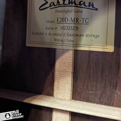 Eastman E20D-MR-TC Dreadnought Acoustic Guitar Madagascar Rosewood Thermo-Cured w/HSC image 4