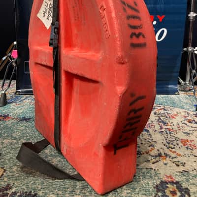 Terry Bozzio's Protector 22" Professional Touring Cymbal Case 1980's  - Orange image 15