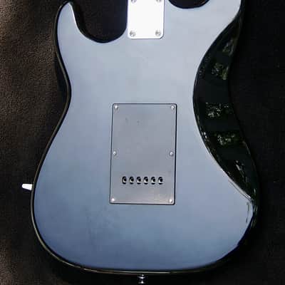 Mahogany Black Strat+7 Sound Switch+ Maple Neck w/Dual Action Truss Rod+Bridge Tone Control+TrebleBleed+Matched Custom Pickups+Leveled and Crowned Frets with Low Action Setup! image 5