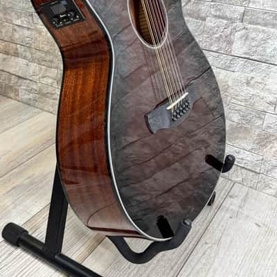 Ibanez AEG5012DVH 12 String Acoustic Electric Guitar - Dark Violin Burst, aeg-5012-DVH image 8